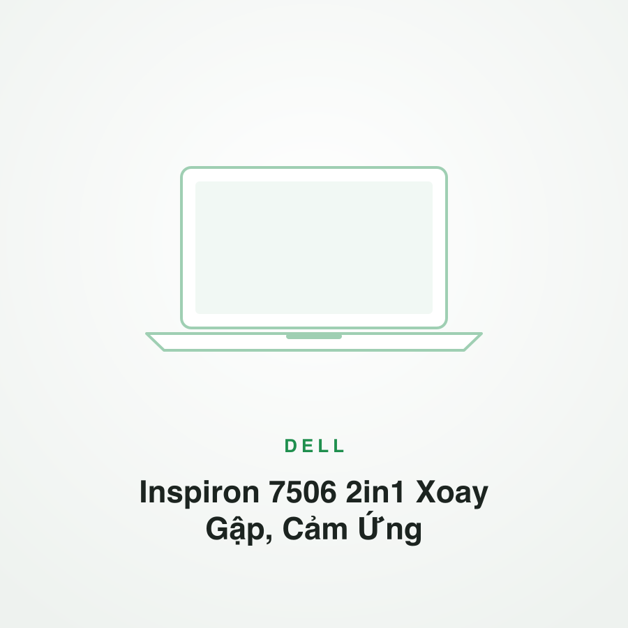 Dell Inspiron 7506 2in1 Xoay Gập, Cảm Ứng