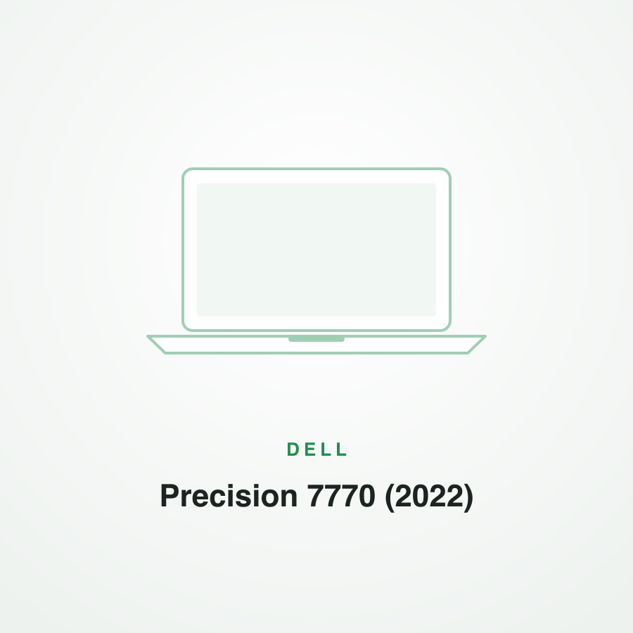 Dell Precision 7770 (2022)