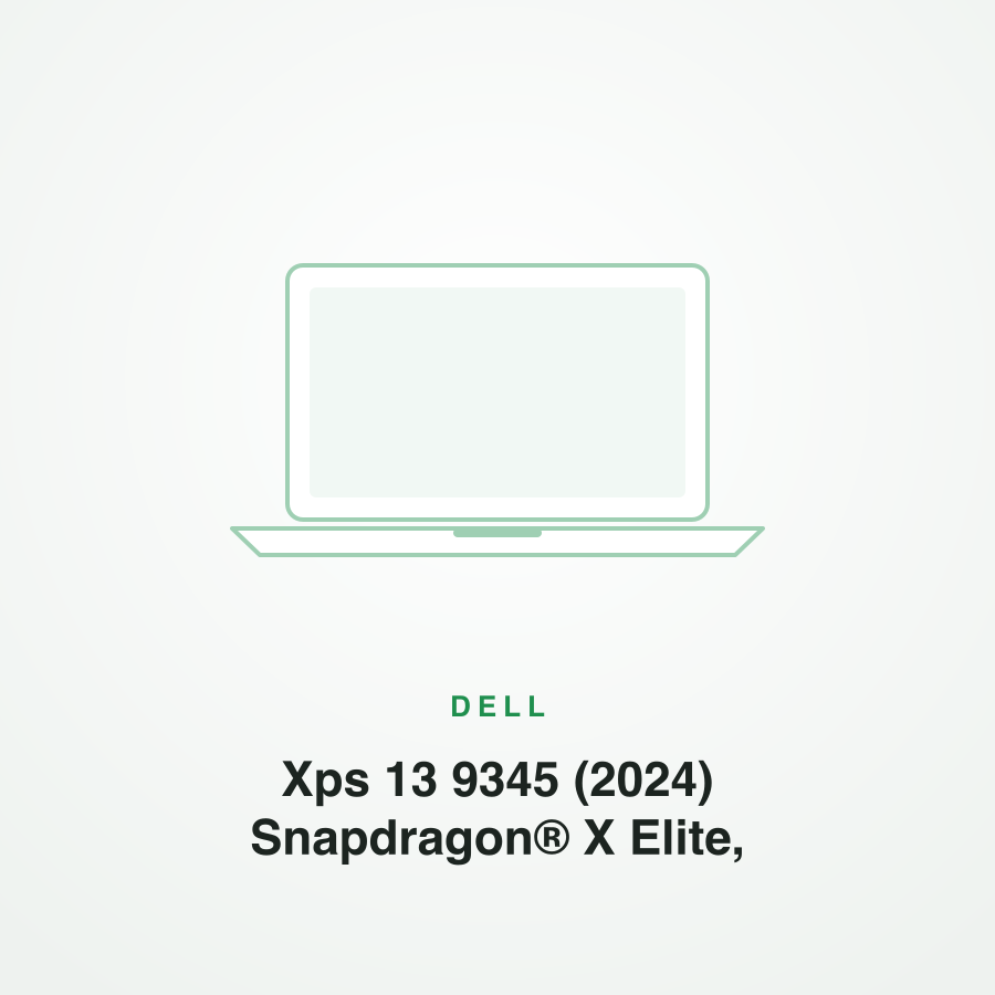 Dell Xps 13 9345 (2024) Snapdragon® X Elite, X1E-80-100