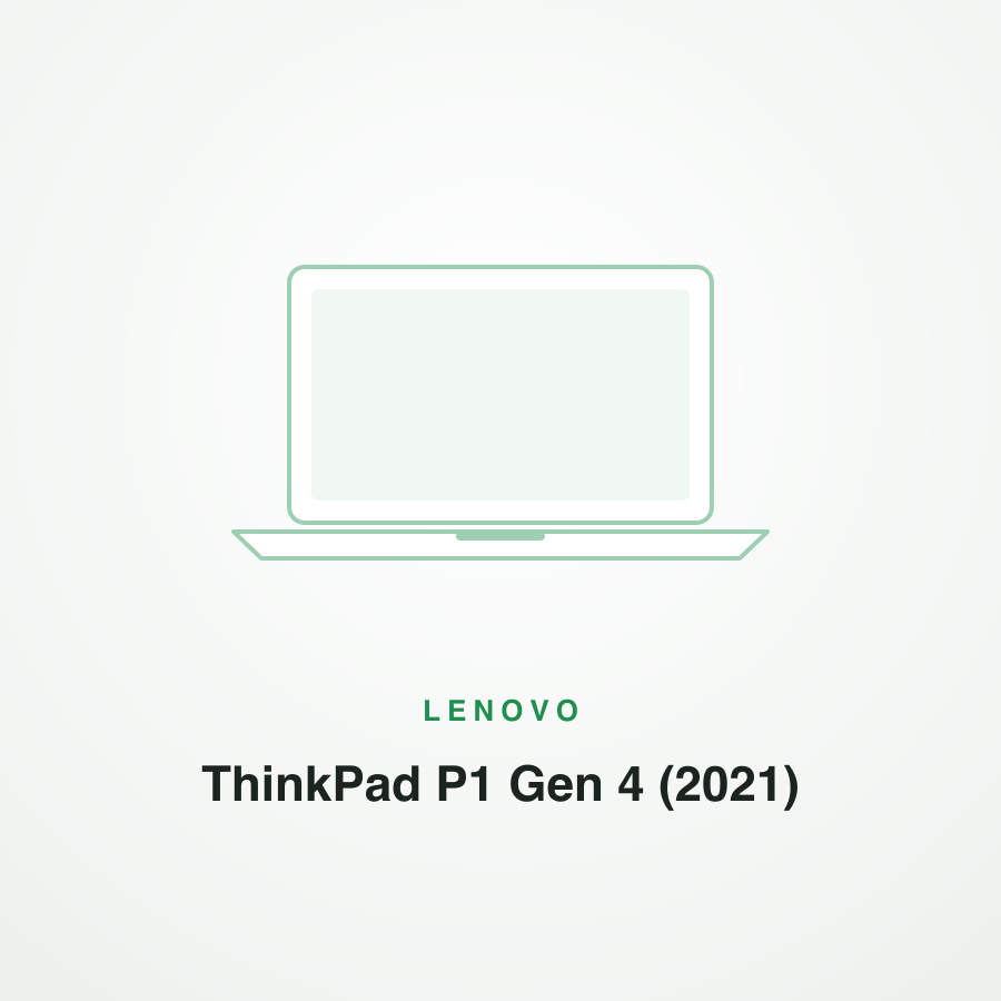 Lenovo ThinkPad P1 Gen 4 (2021)