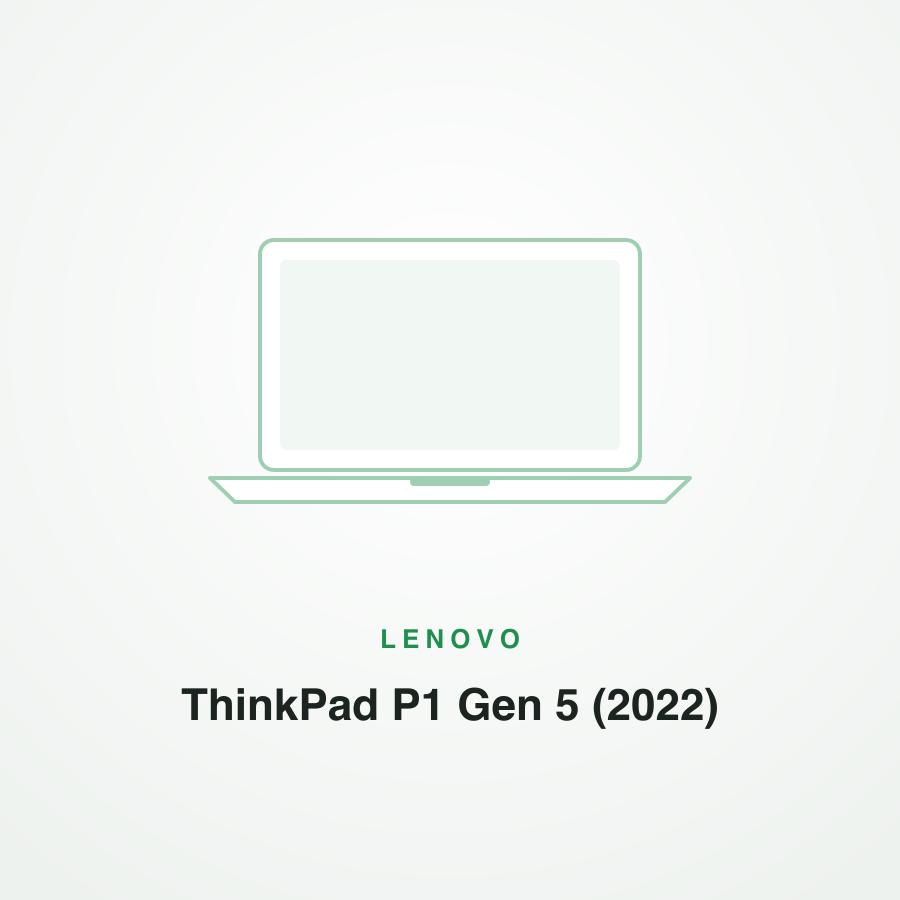 Lenovo ThinkPad P1 Gen 5 (2022)
