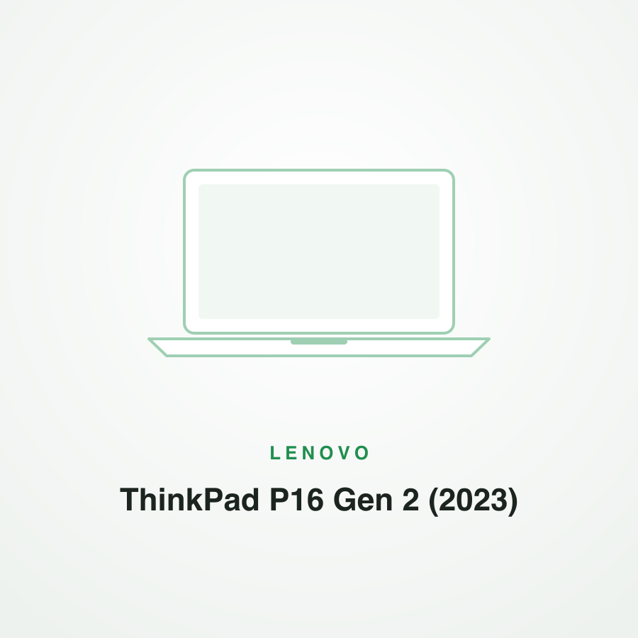 Lenovo ThinkPad P16 Gen 2 (2023)
