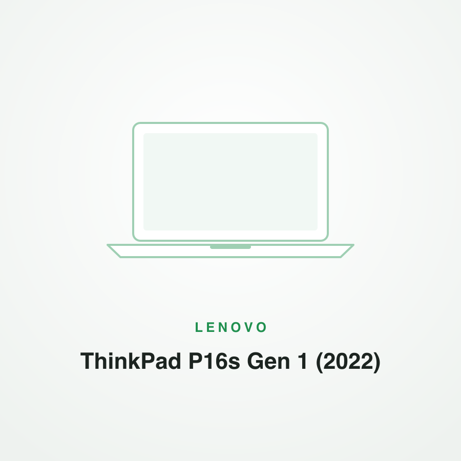 Lenovo ThinkPad P16s Gen 1 (2022)