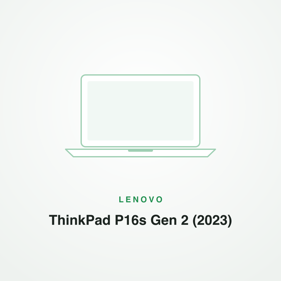 Lenovo ThinkPad P16s Gen 2 (2023)