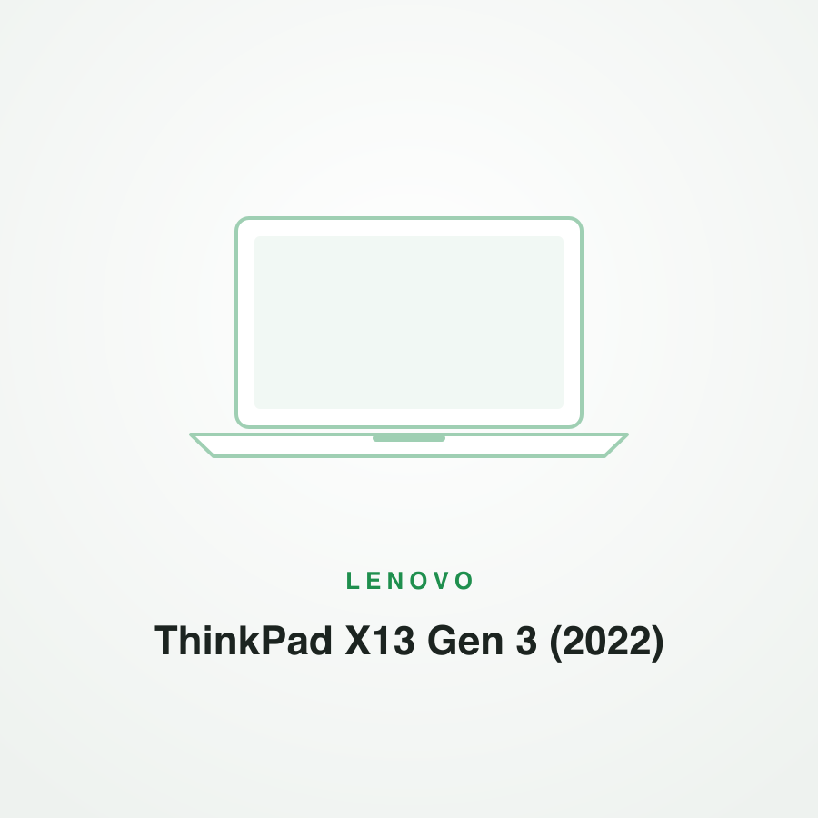 Lenovo ThinkPad X13 Gen 3 (2022)