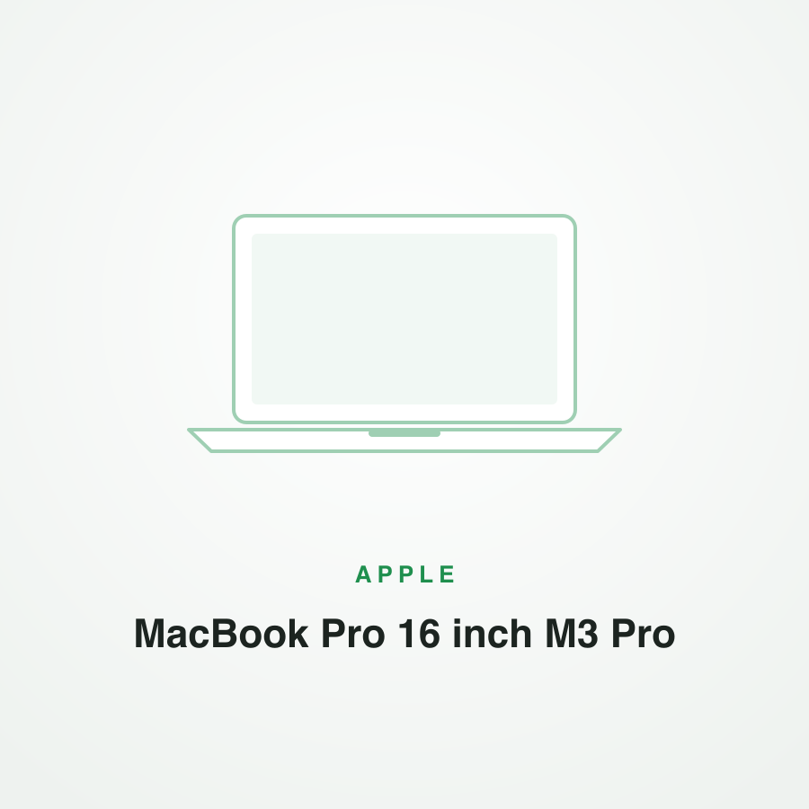 MacBook Pro 16 inch M3 Pro Likenew 99%